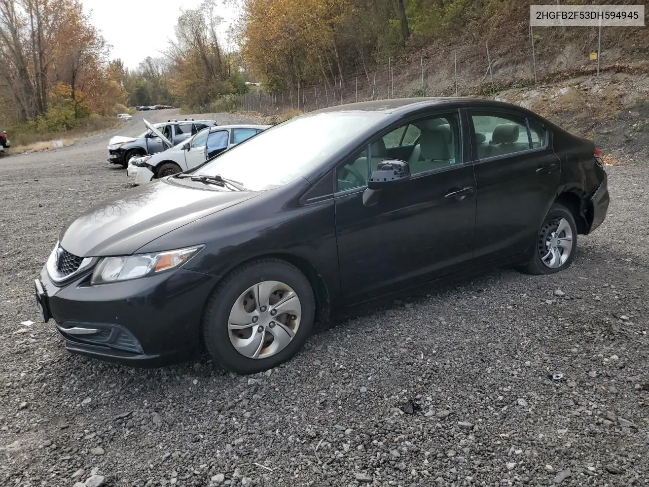 2HGFB2F53DH594945 2013 Honda Civic Lx