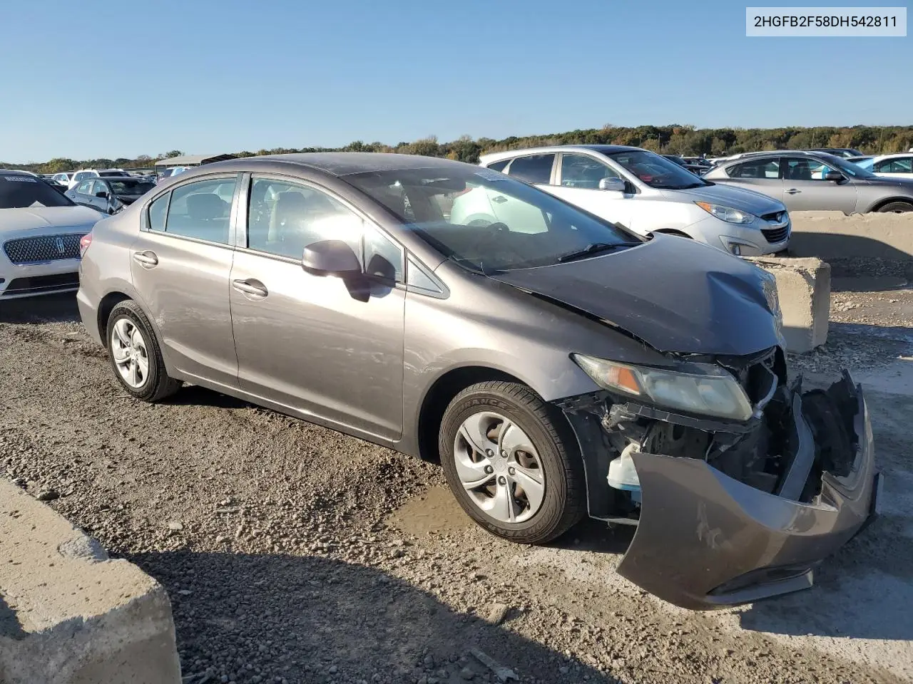 2HGFB2F58DH542811 2013 Honda Civic Lx
