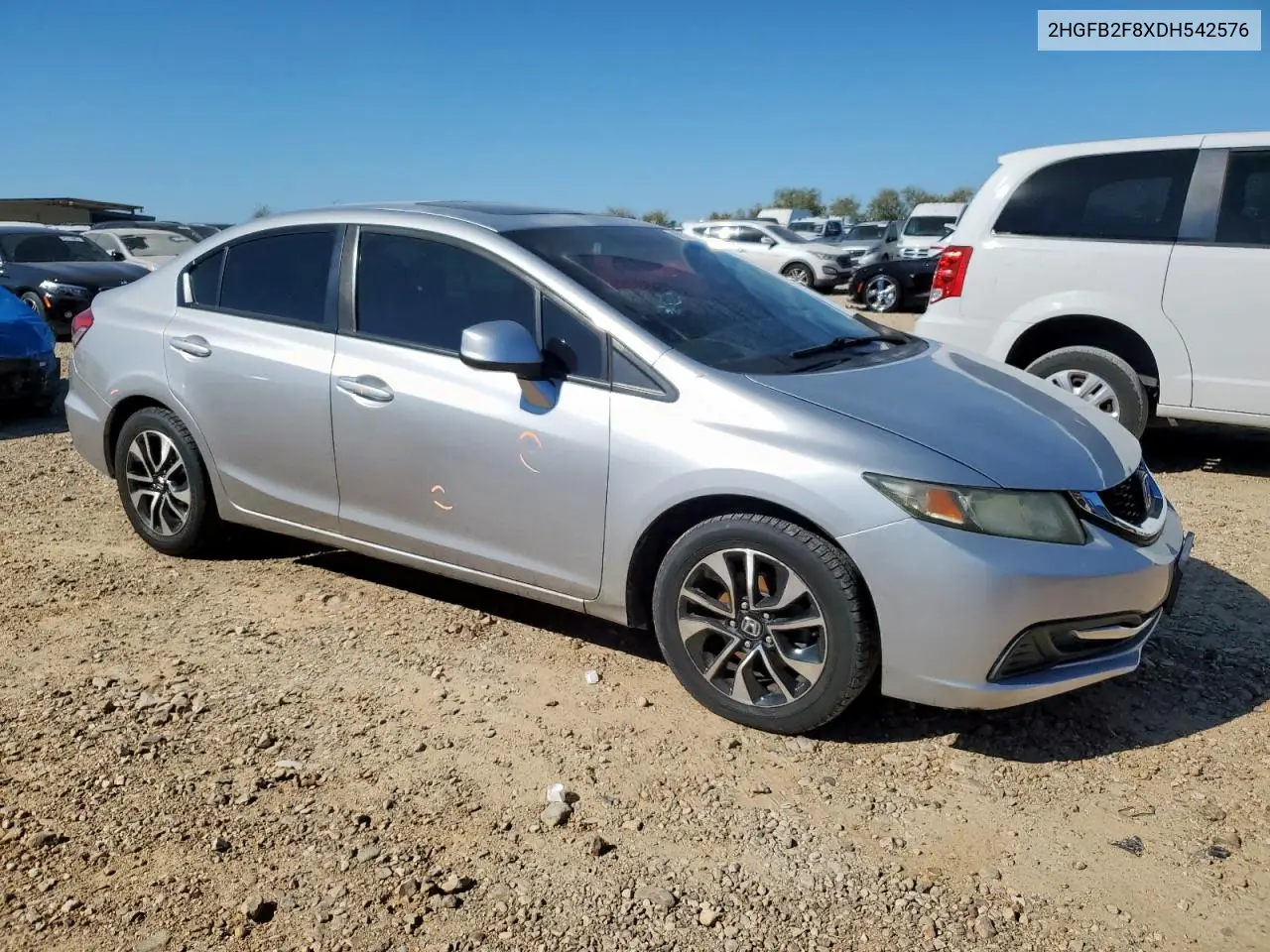 2HGFB2F8XDH542576 2013 Honda Civic Ex