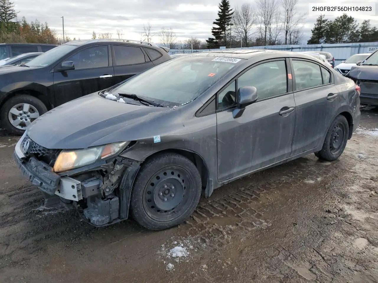 2HGFB2F56DH104823 2013 Honda Civic Lx