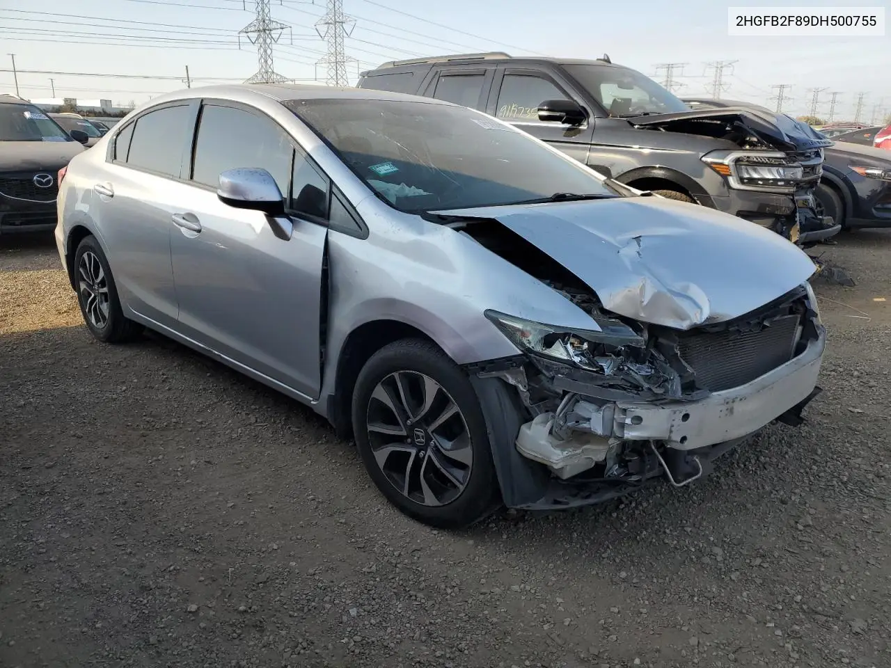2HGFB2F89DH500755 2013 Honda Civic Ex