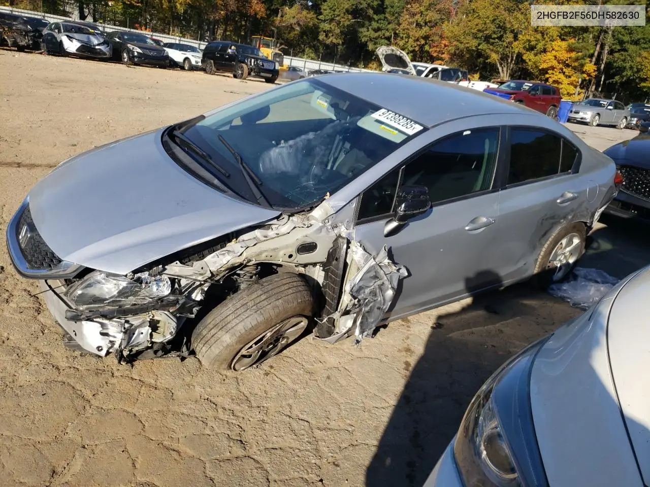 2HGFB2F56DH582630 2013 Honda Civic Lx
