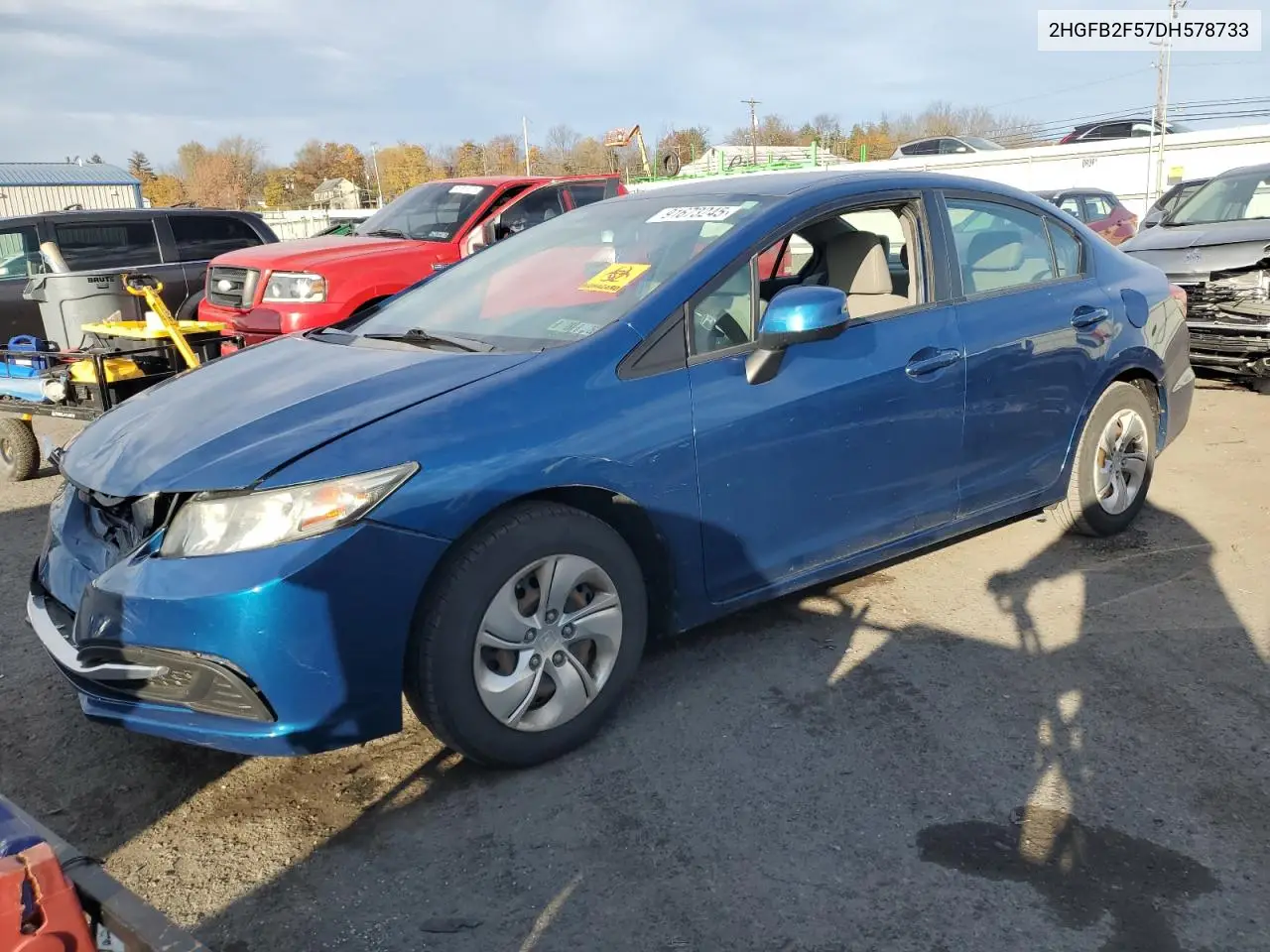2HGFB2F57DH578733 2013 Honda Civic Lx