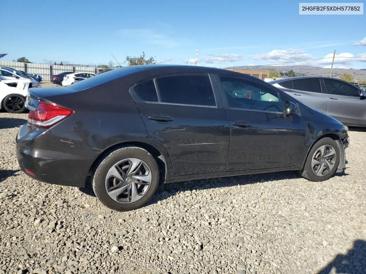 2HGFB2F5XDH577852 2013 Honda Civic Lx