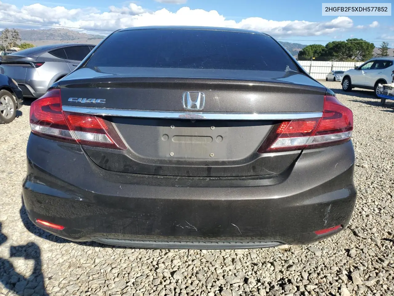 2HGFB2F5XDH577852 2013 Honda Civic Lx