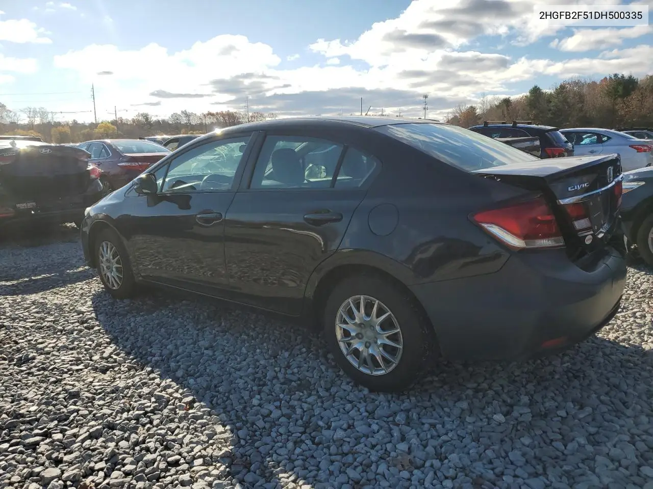 2HGFB2F51DH500335 2013 Honda Civic Lx