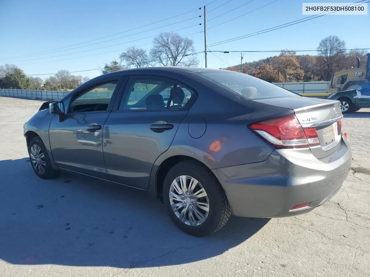 2HGFB2F53DH508100 2013 Honda Civic Lx