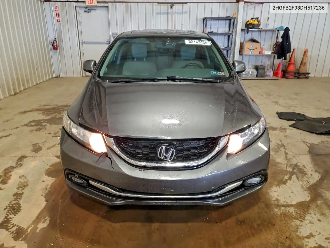 2HGFB2F93DH517236 2013 Honda Civic Exl