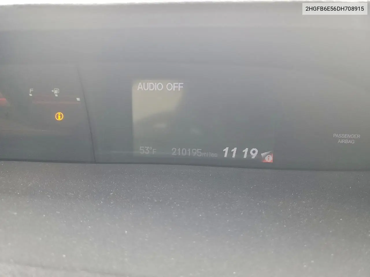 2HGFB6E56DH708915 2013 Honda Civic Si