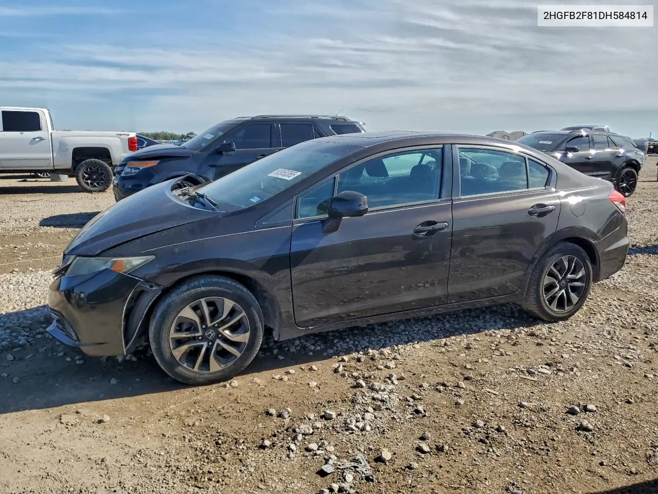 2HGFB2F81DH584814 2013 Honda Civic Ex