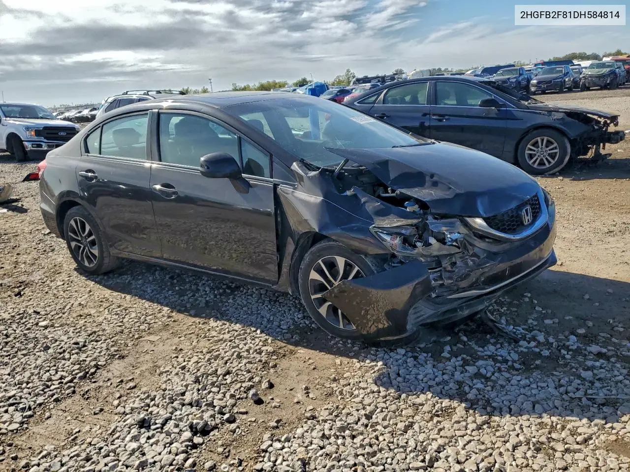 2HGFB2F81DH584814 2013 Honda Civic Ex