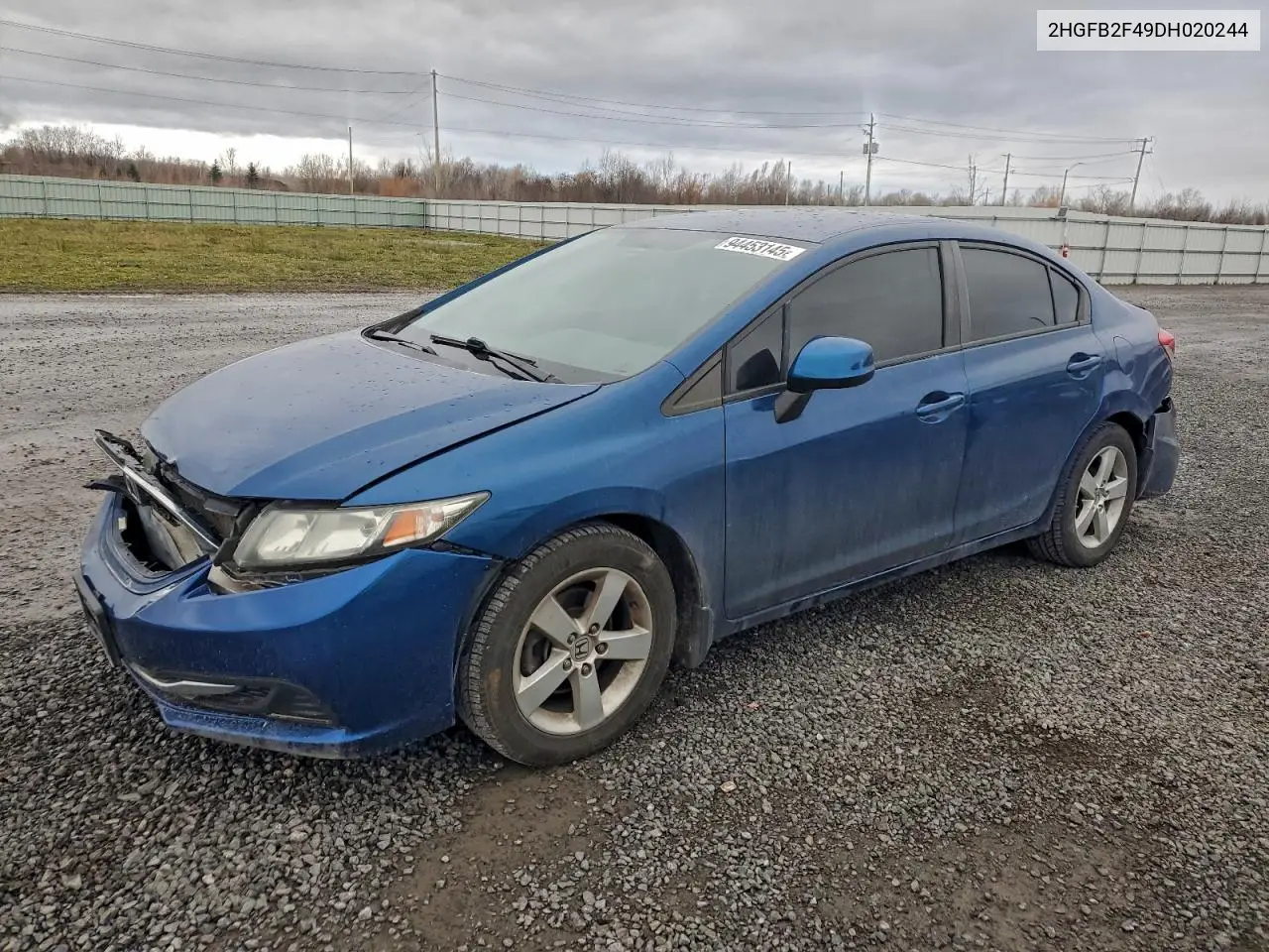 2HGFB2F49DH020244 2013 Honda Civic Lx