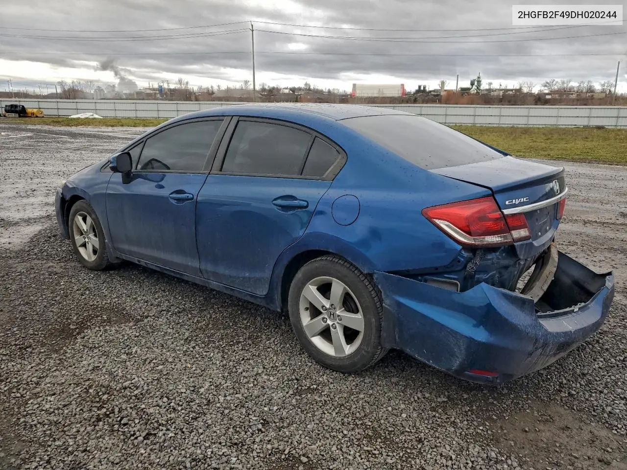 2HGFB2F49DH020244 2013 Honda Civic Lx