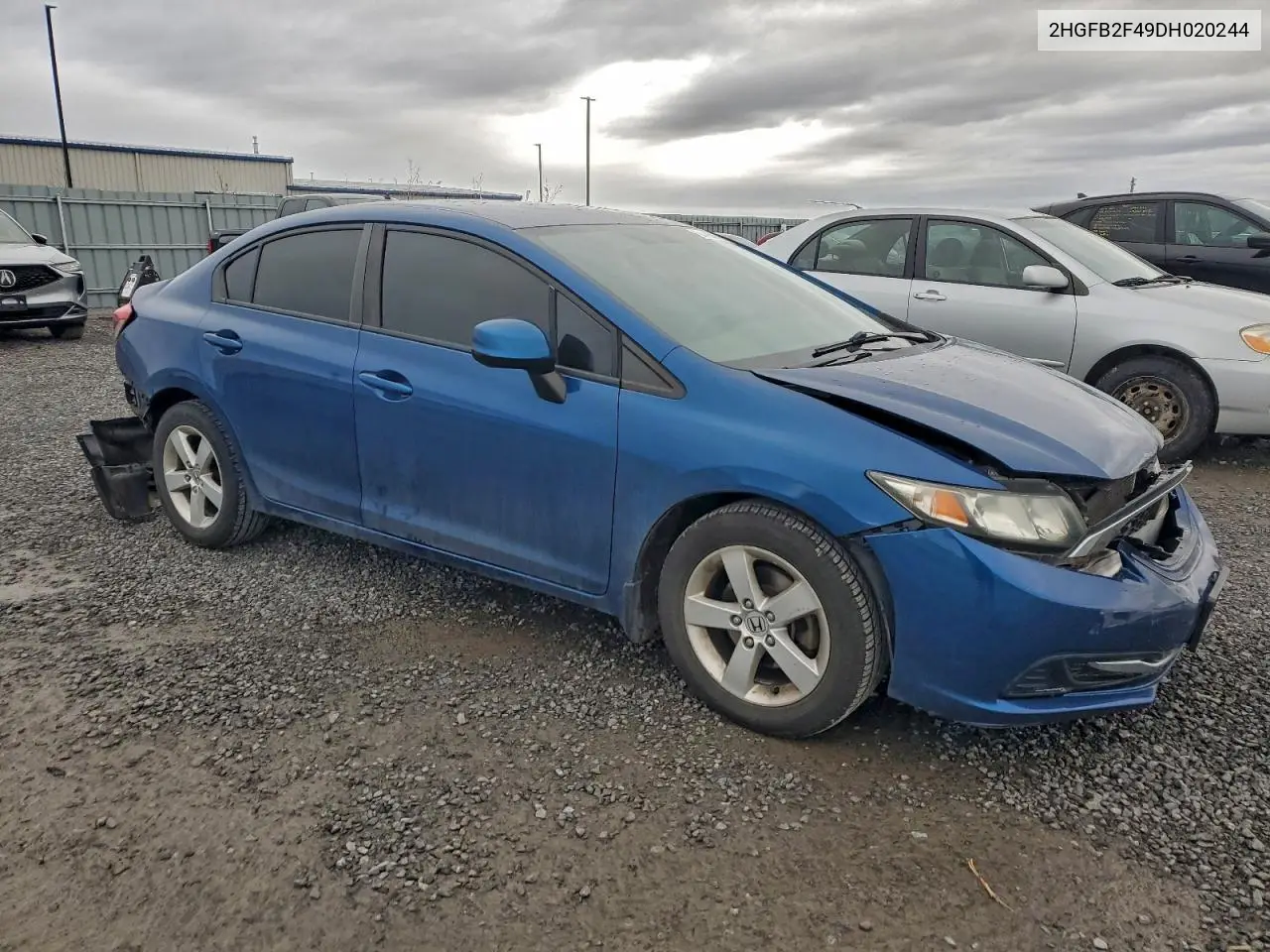 2HGFB2F49DH020244 2013 Honda Civic Lx