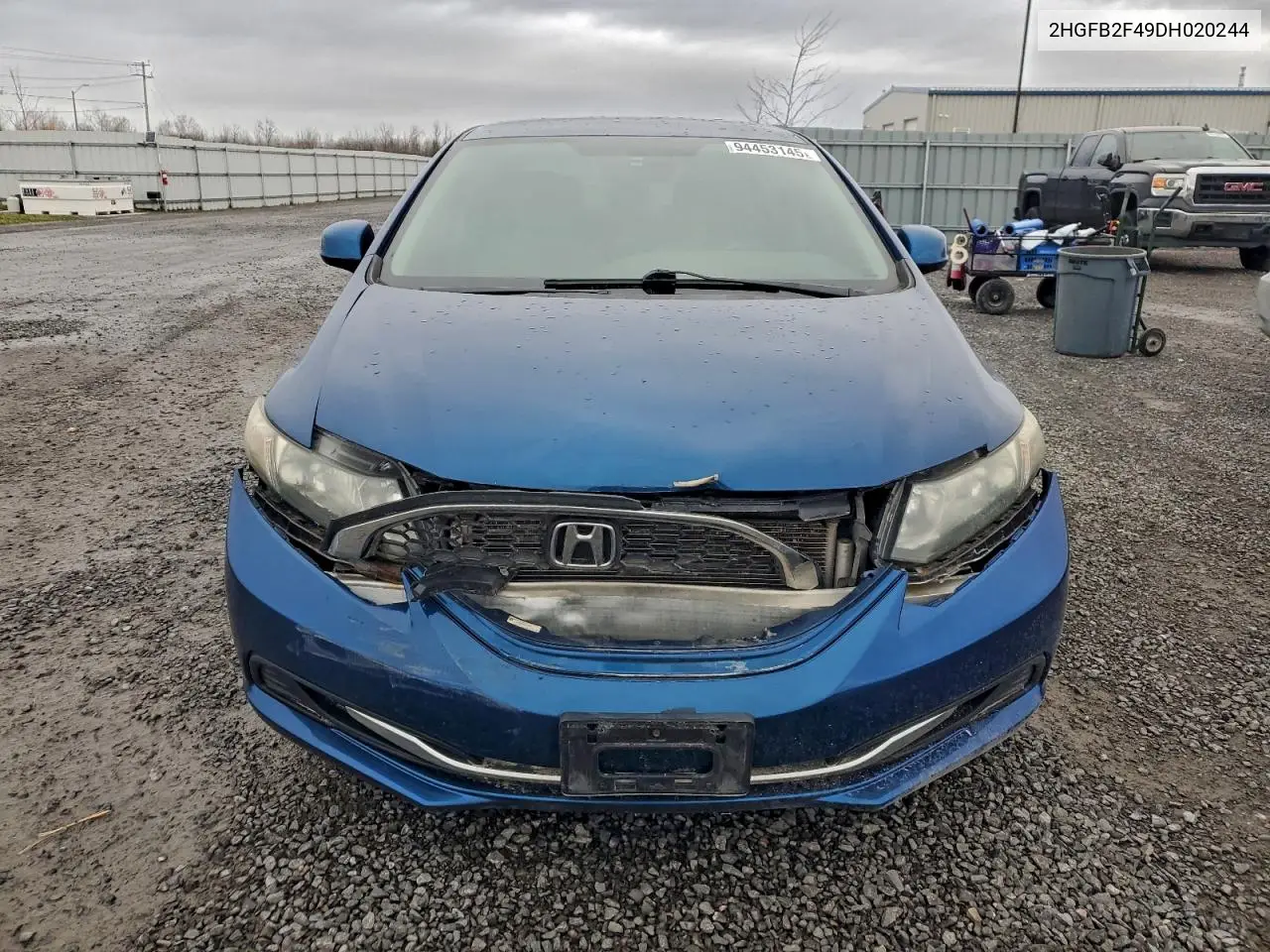 2HGFB2F49DH020244 2013 Honda Civic Lx