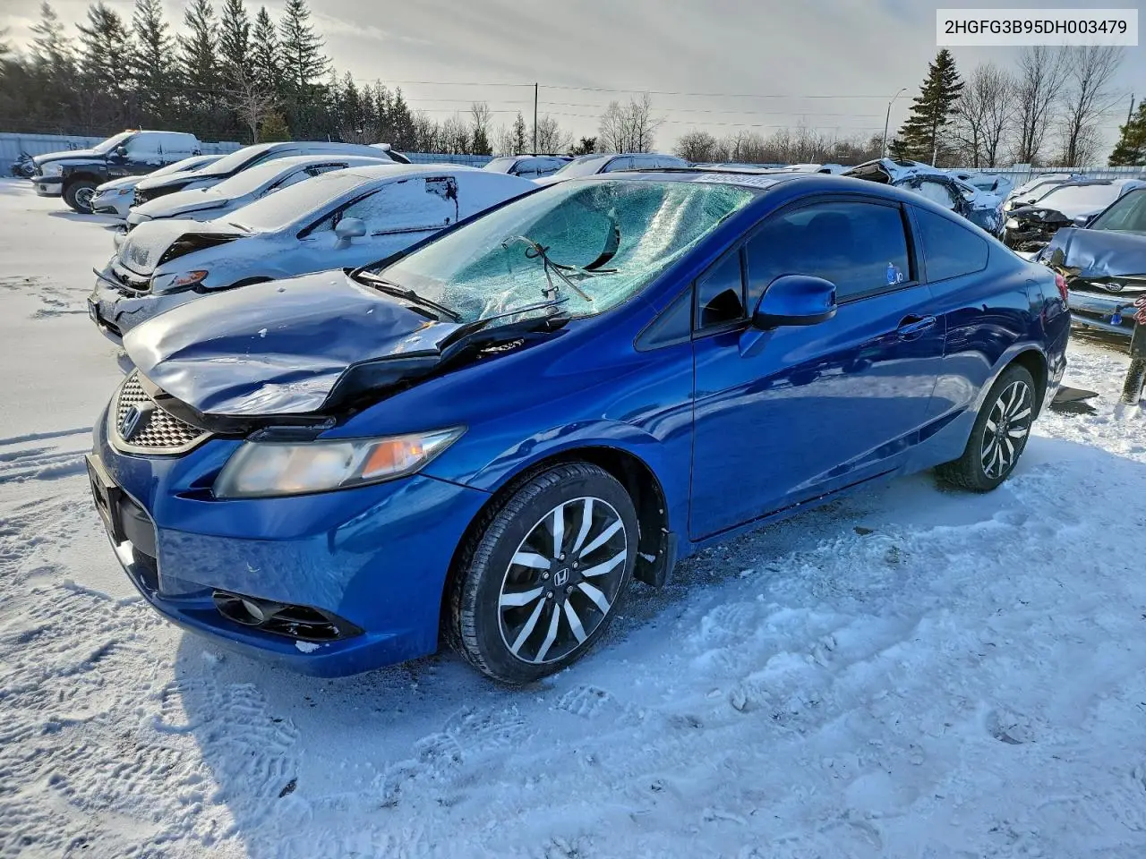 2HGFG3B95DH003479 2013 Honda Civic Exl