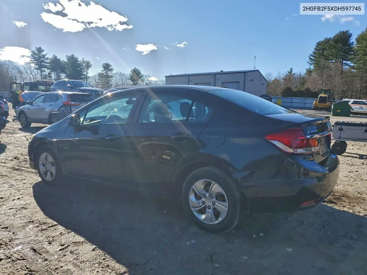 2HGFB2F5XDH597745 2013 Honda Civic Lx