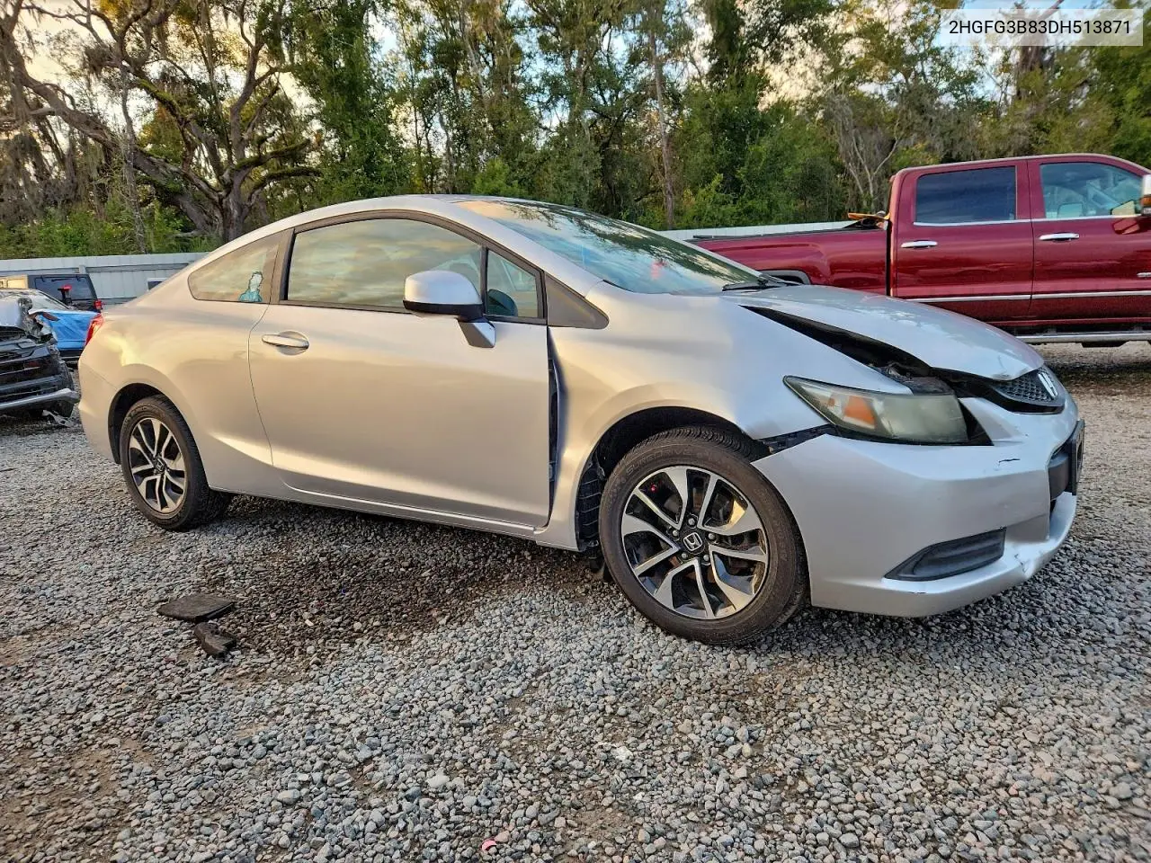 2HGFG3B83DH513871 2013 Honda Civic Ex
