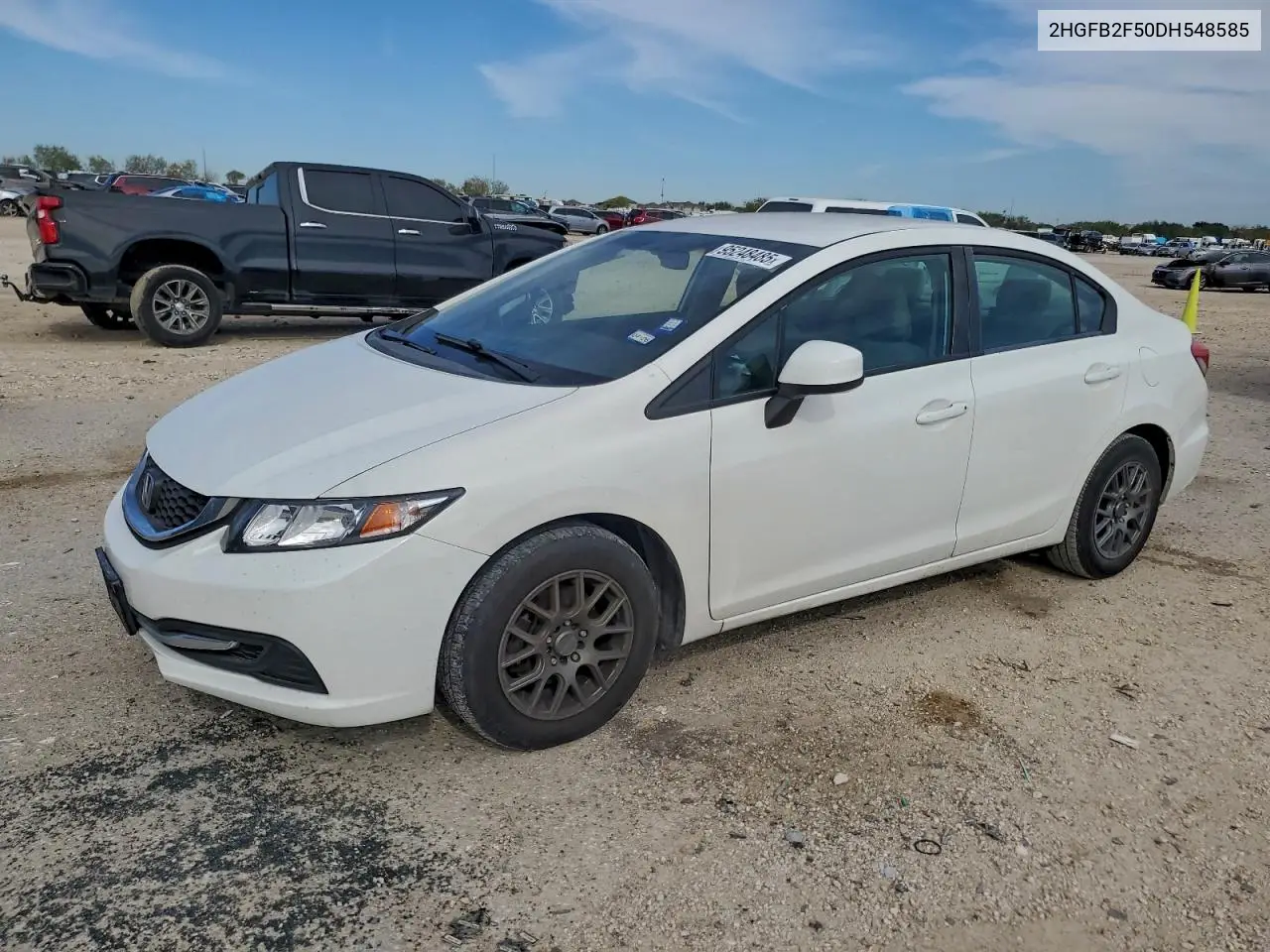2HGFB2F50DH548585 2013 Honda Civic Lx