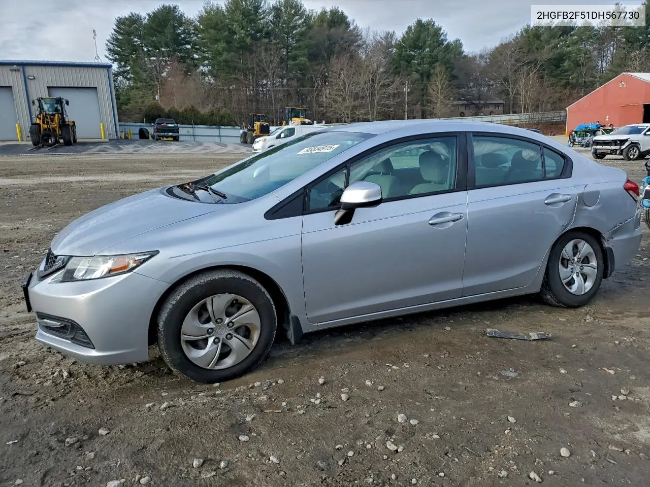 2HGFB2F51DH567730 2013 Honda Civic Lx