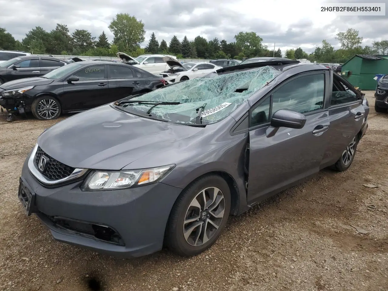 2HGFB2F86EH553401 2014 Honda Civic Ex