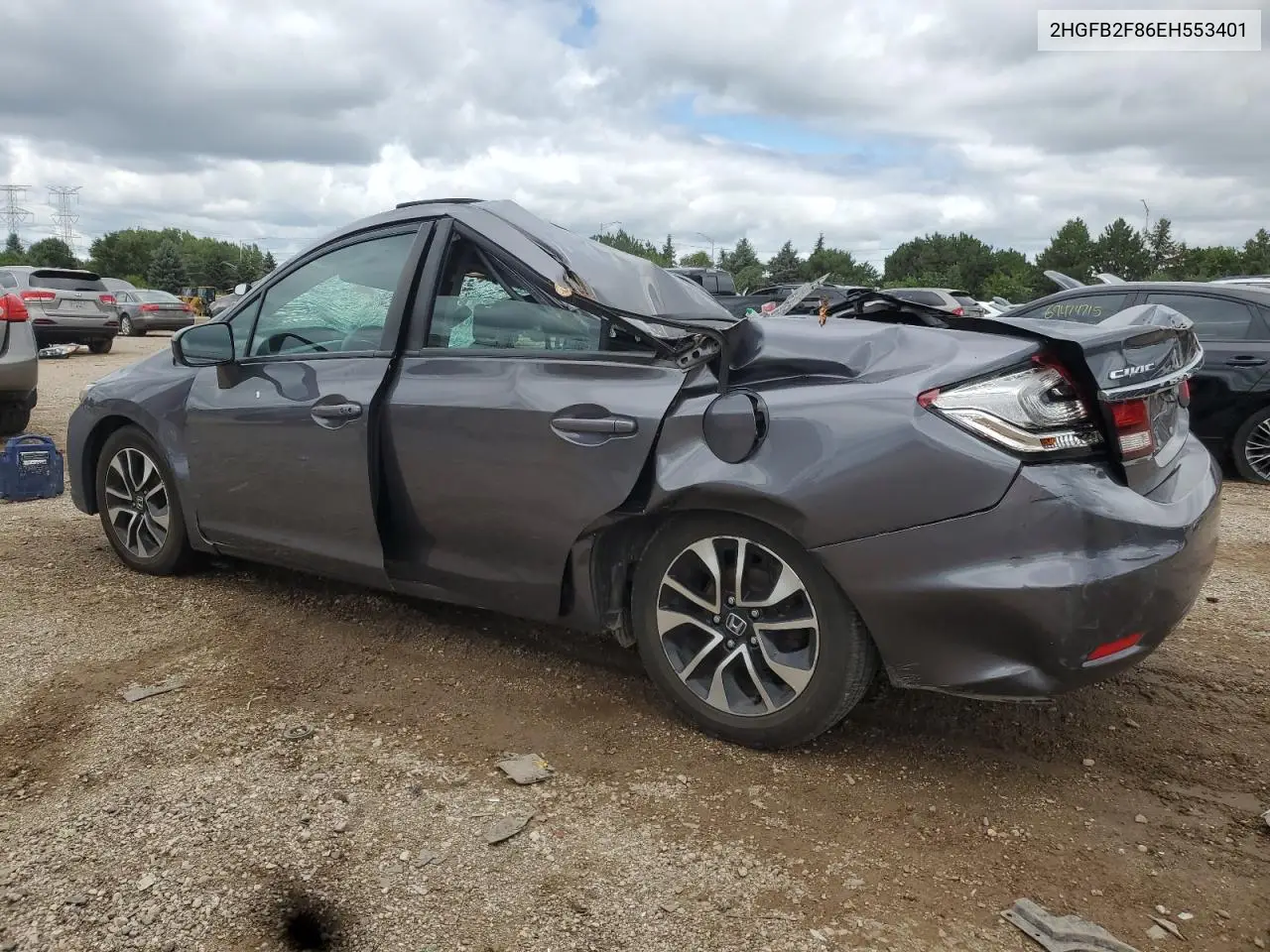 2HGFB2F86EH553401 2014 Honda Civic Ex