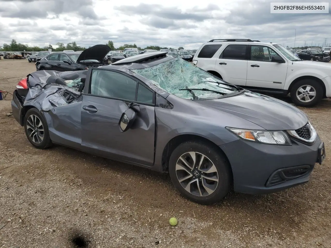 2HGFB2F86EH553401 2014 Honda Civic Ex