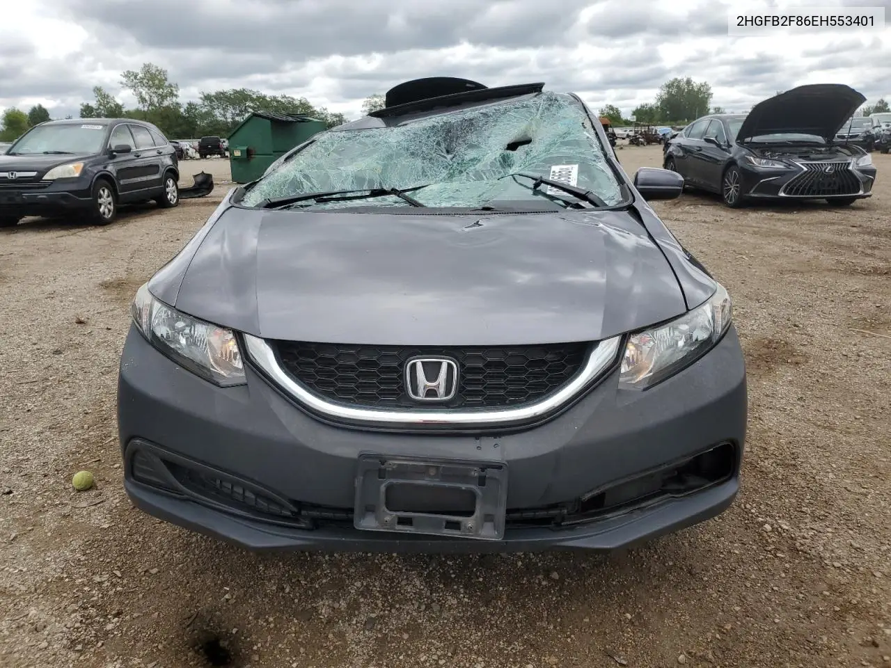 2HGFB2F86EH553401 2014 Honda Civic Ex