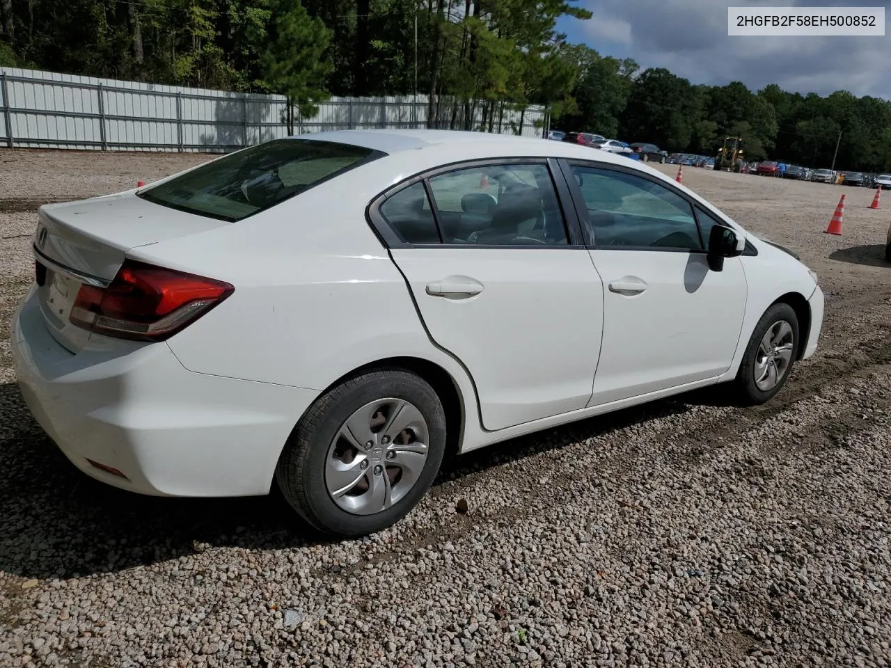 2HGFB2F58EH500852 2014 Honda Civic Lx