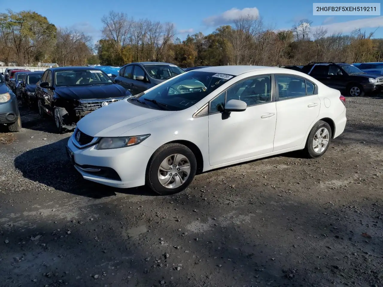 2HGFB2F5XEH519211 2014 Honda Civic Lx