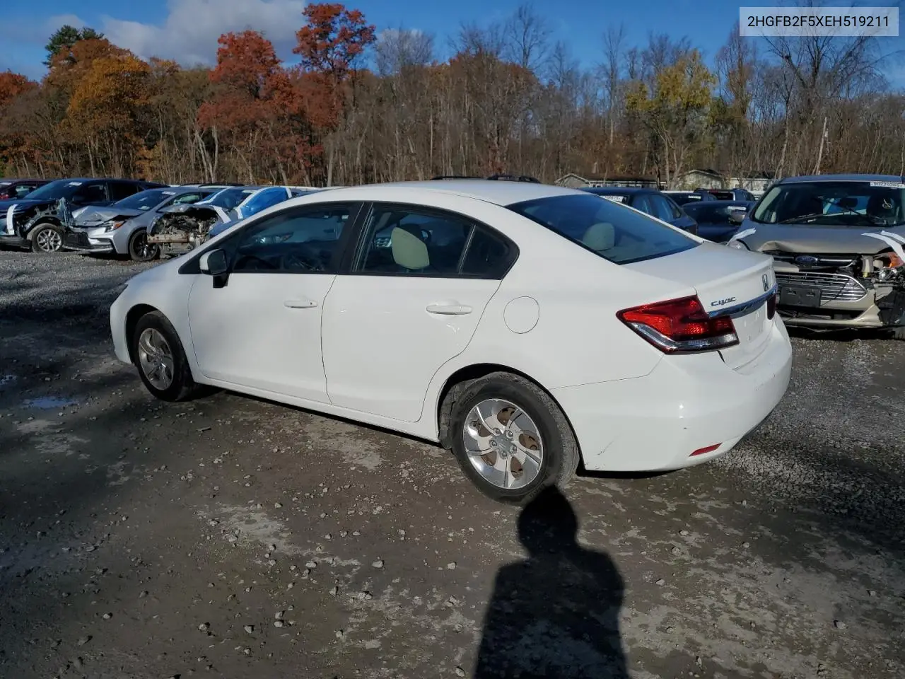 2HGFB2F5XEH519211 2014 Honda Civic Lx