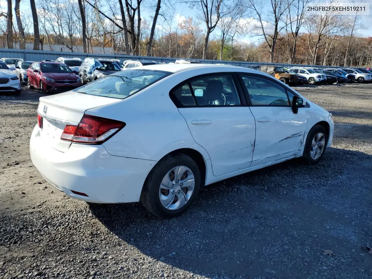 2HGFB2F5XEH519211 2014 Honda Civic Lx