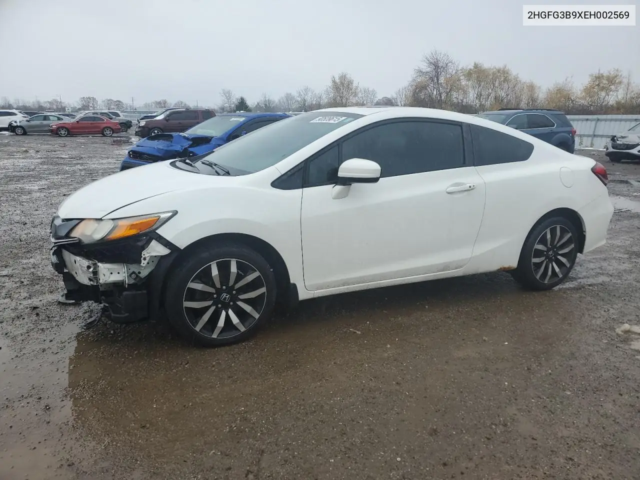 2HGFG3B9XEH002569 2014 Honda Civic Exl