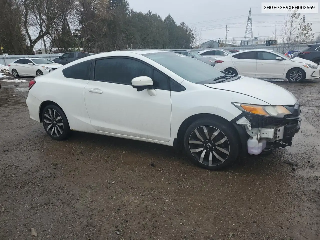 2HGFG3B9XEH002569 2014 Honda Civic Exl
