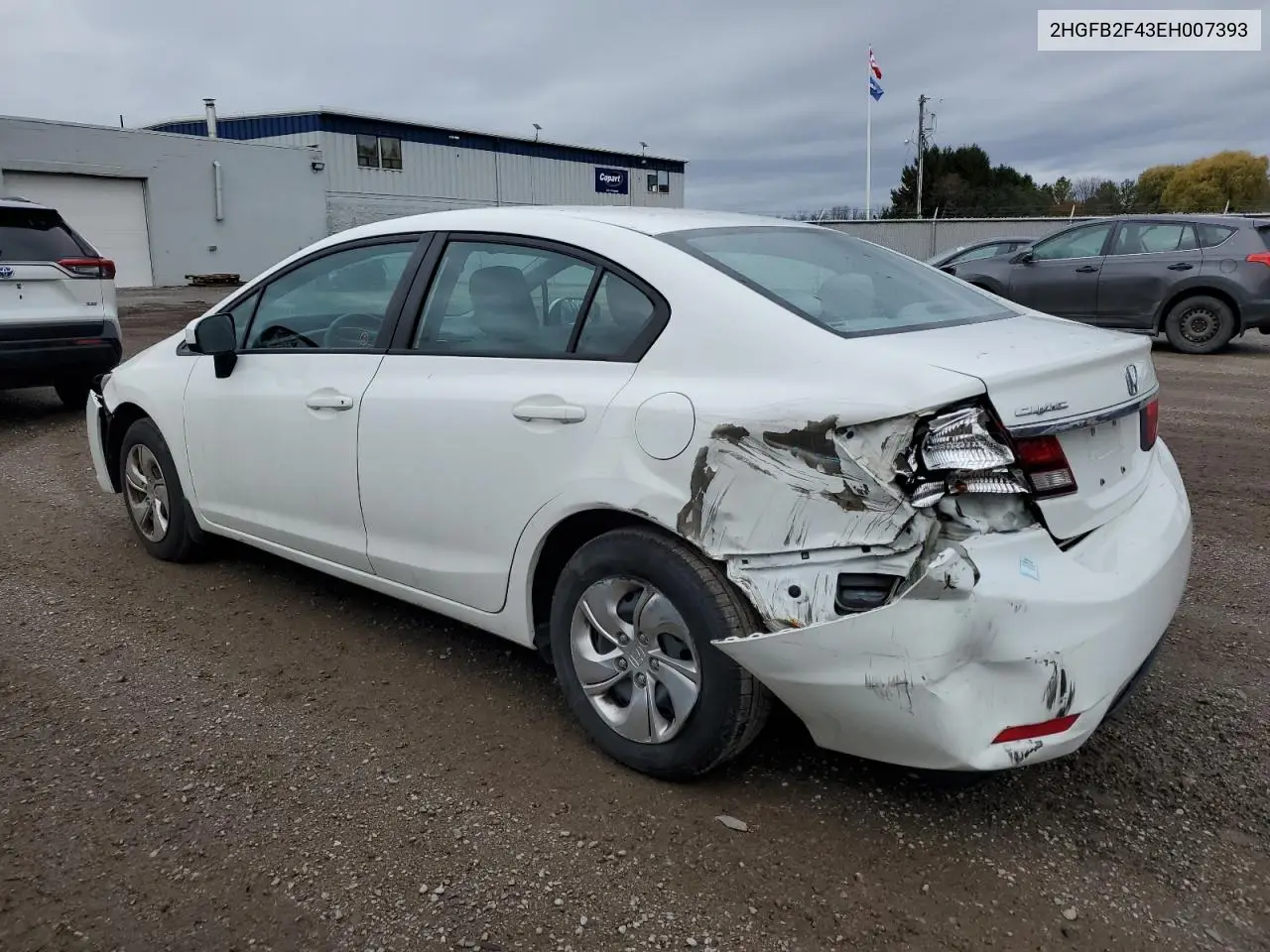 2HGFB2F43EH007393 2014 Honda Civic Lx