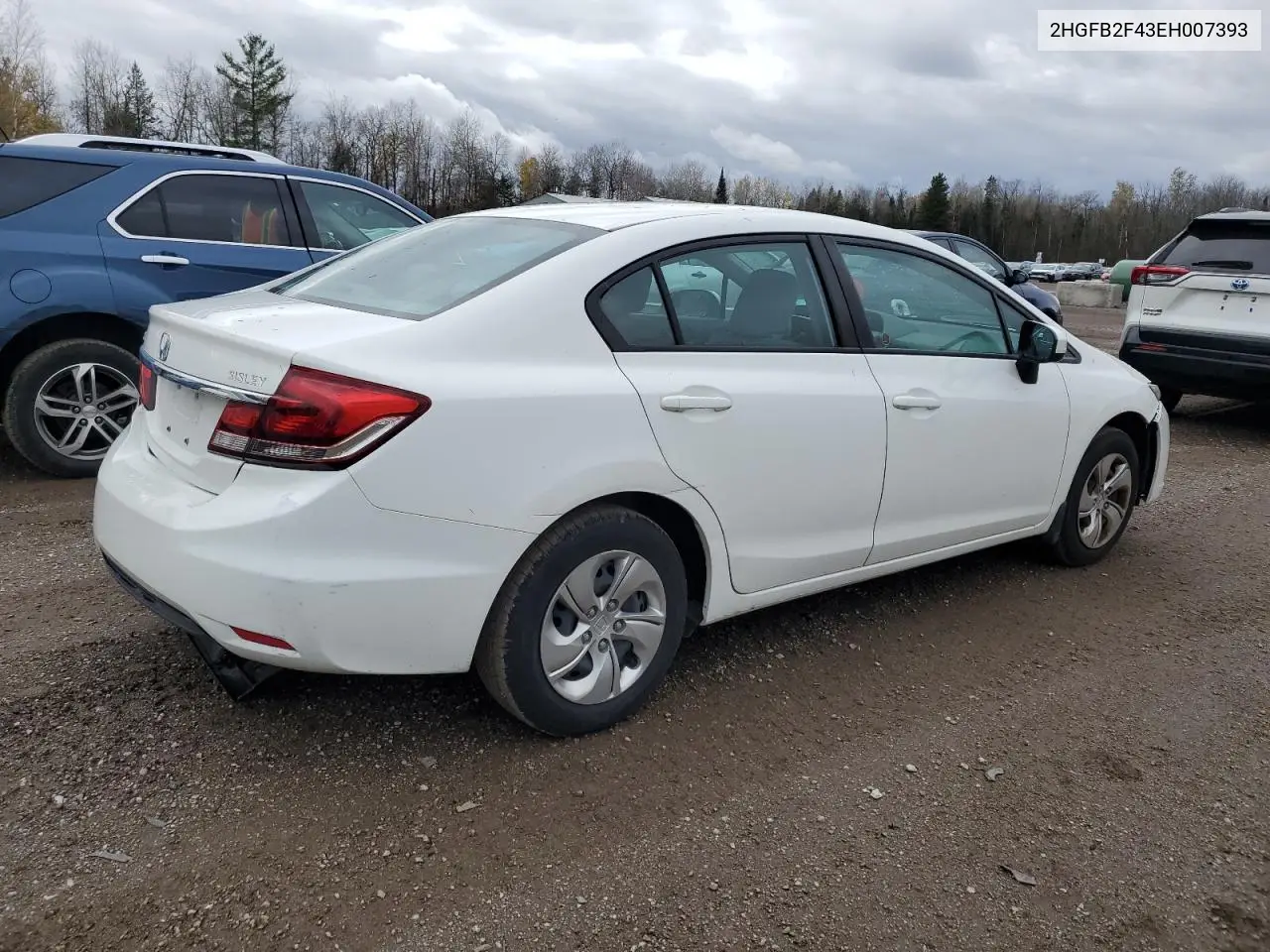 2HGFB2F43EH007393 2014 Honda Civic Lx
