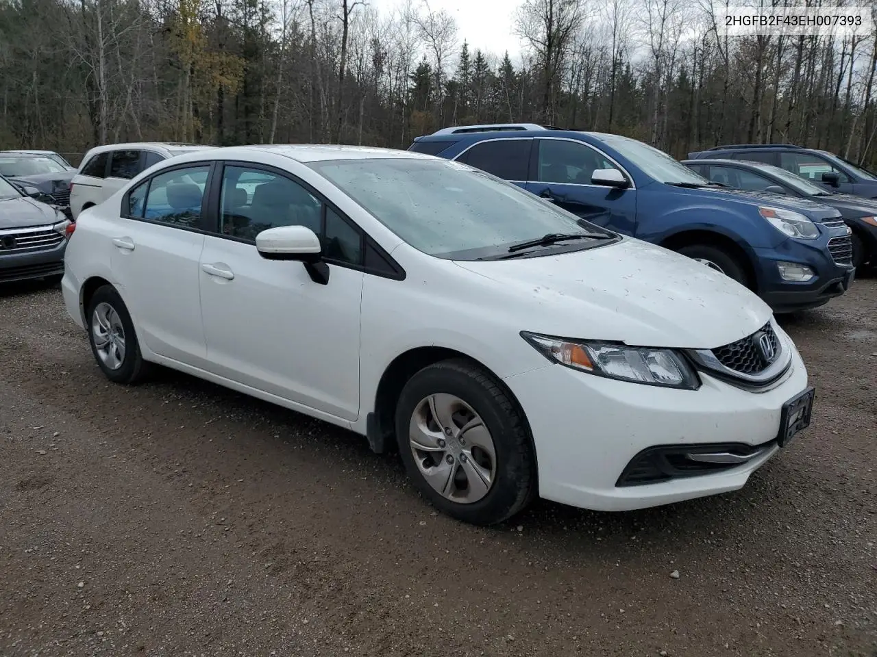 2HGFB2F43EH007393 2014 Honda Civic Lx