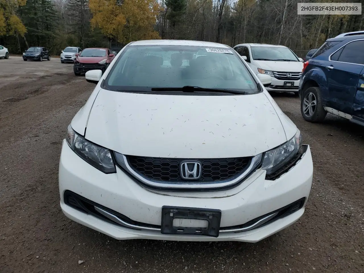 2HGFB2F43EH007393 2014 Honda Civic Lx