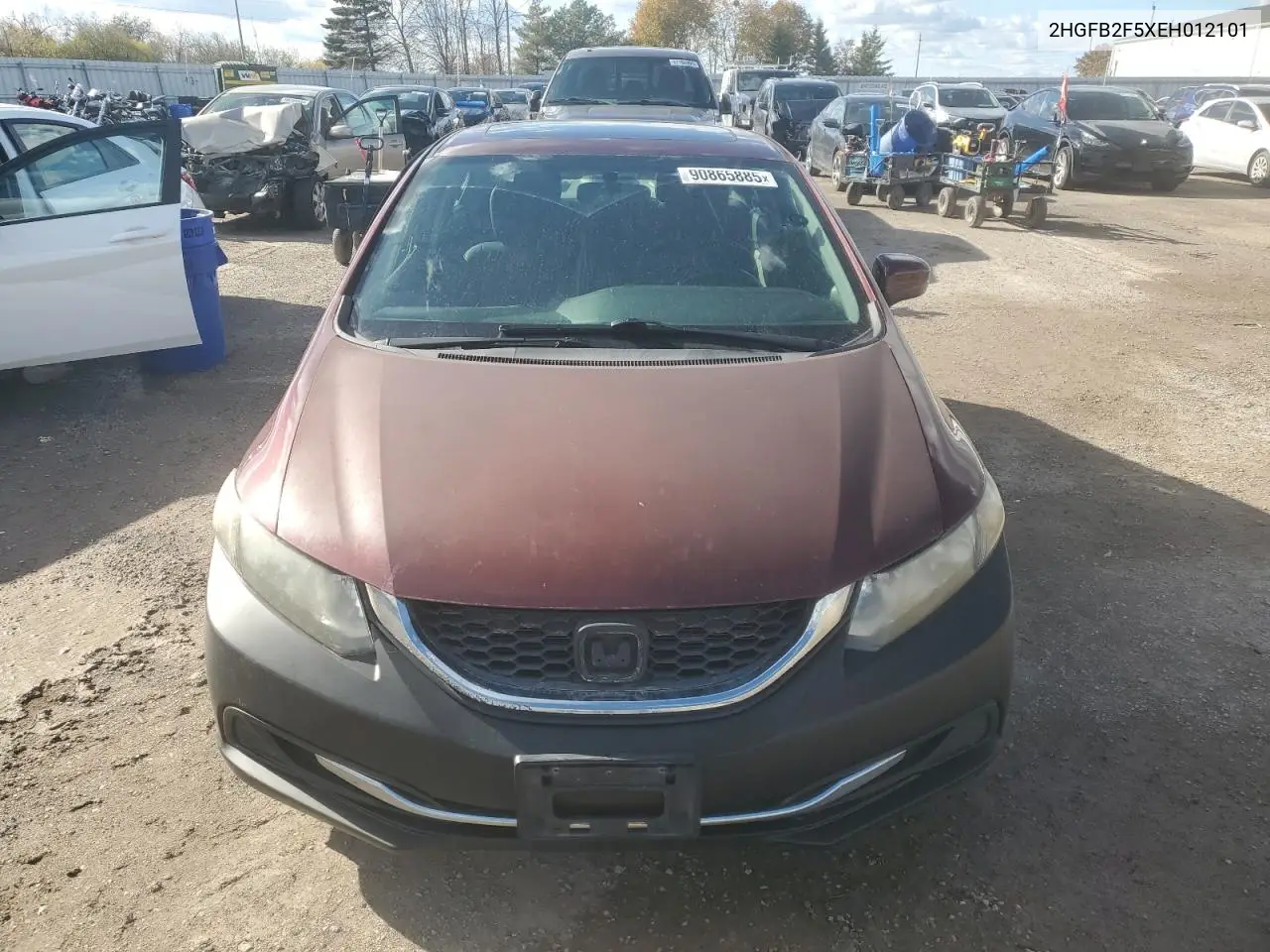2HGFB2F5XEH012101 2014 Honda Civic Lx