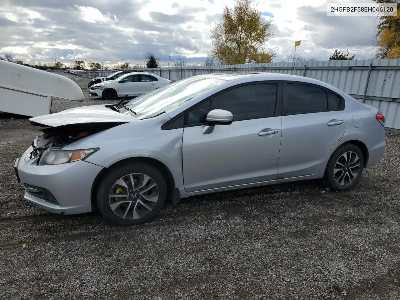 2HGFB2F58EH046120 2014 Honda Civic Lx