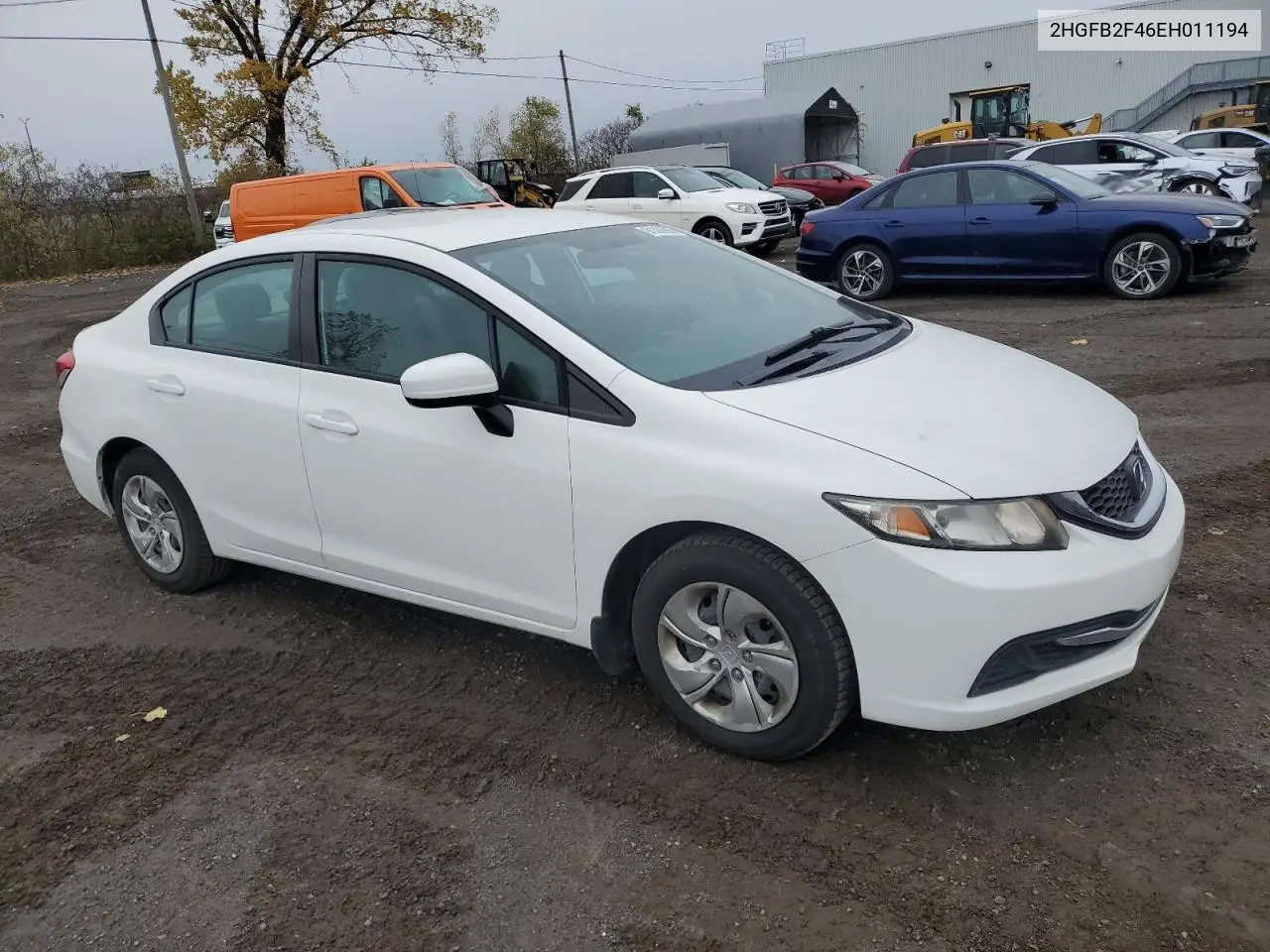2HGFB2F46EH011194 2014 Honda Civic Lx