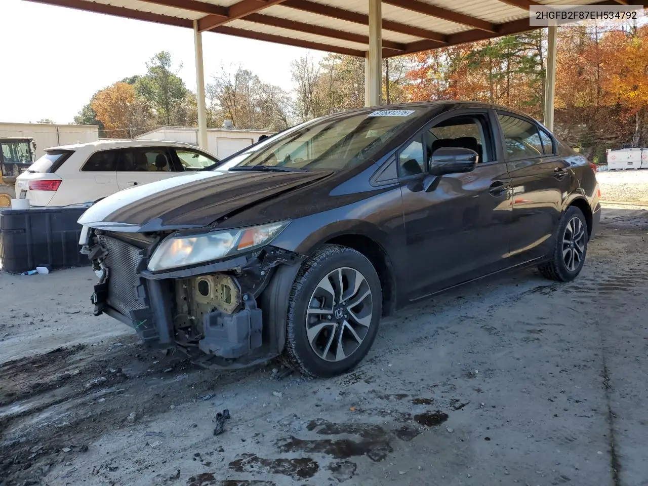 2HGFB2F87EH534792 2014 Honda Civic Ex
