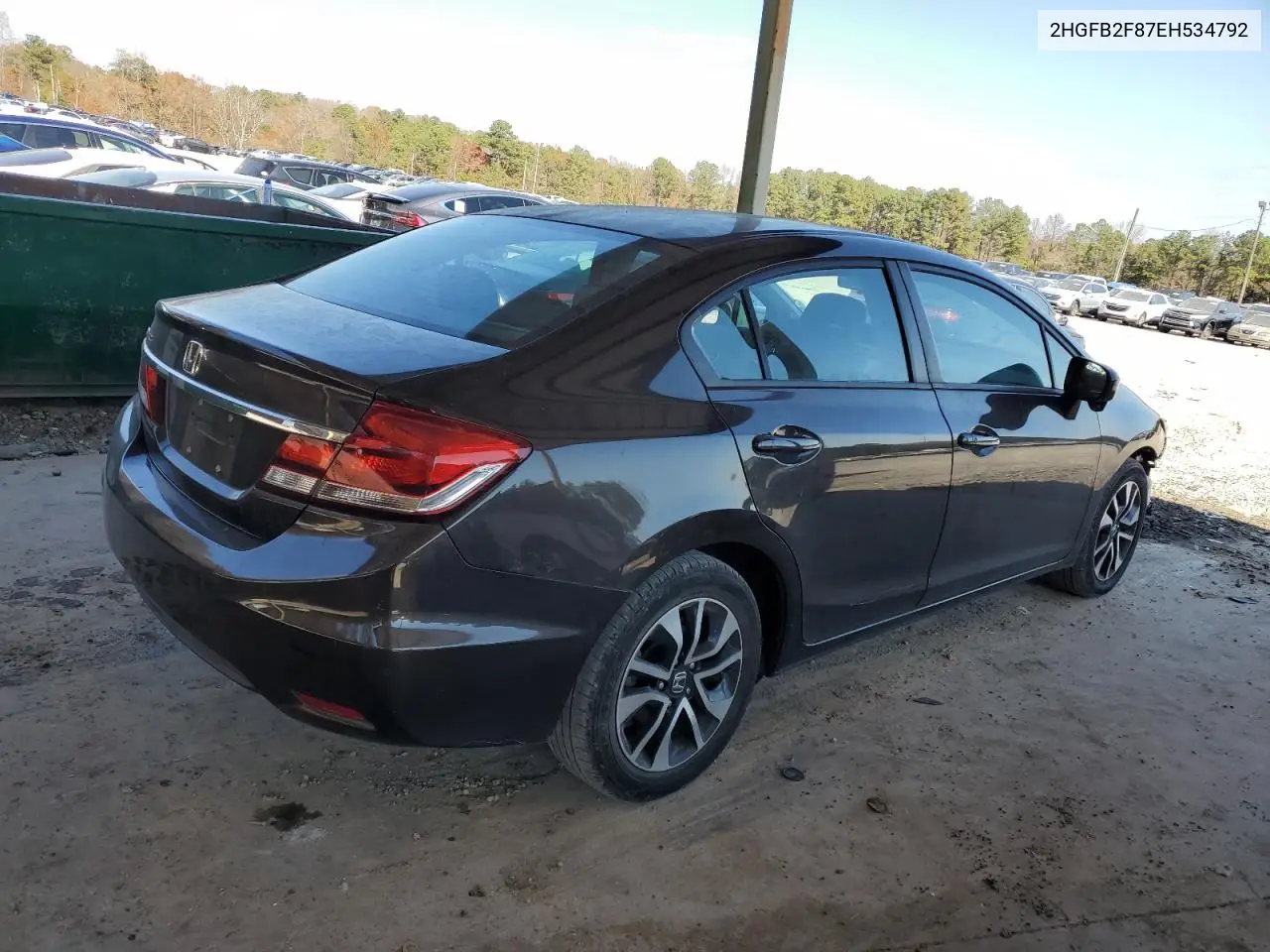 2HGFB2F87EH534792 2014 Honda Civic Ex