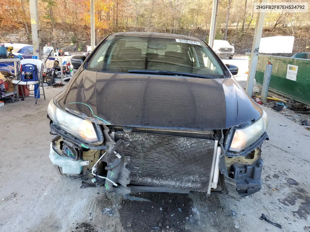 2HGFB2F87EH534792 2014 Honda Civic Ex