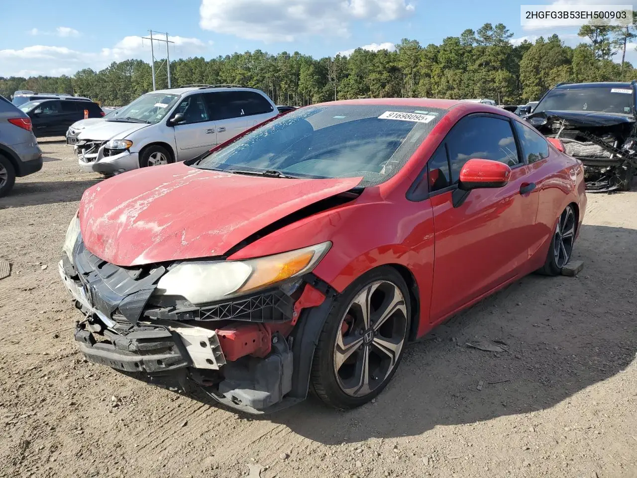 2HGFG3B53EH500903 2014 Honda Civic Lx