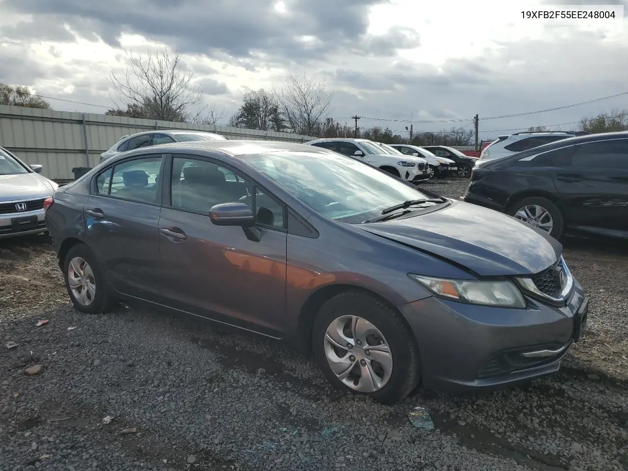 19XFB2F55EE248004 2014 Honda Civic Lx