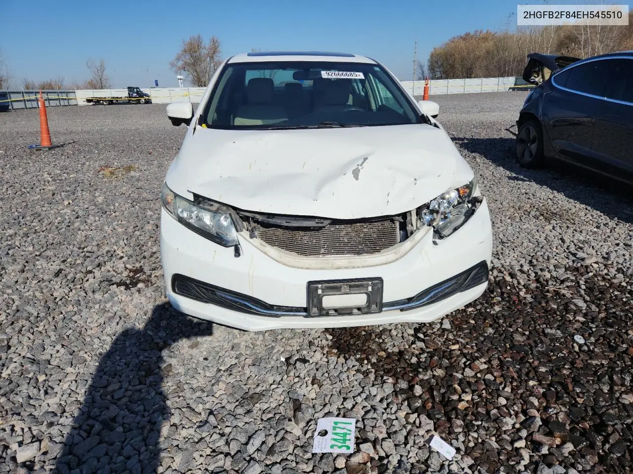 2HGFB2F84EH545510 2014 Honda Civic Ex