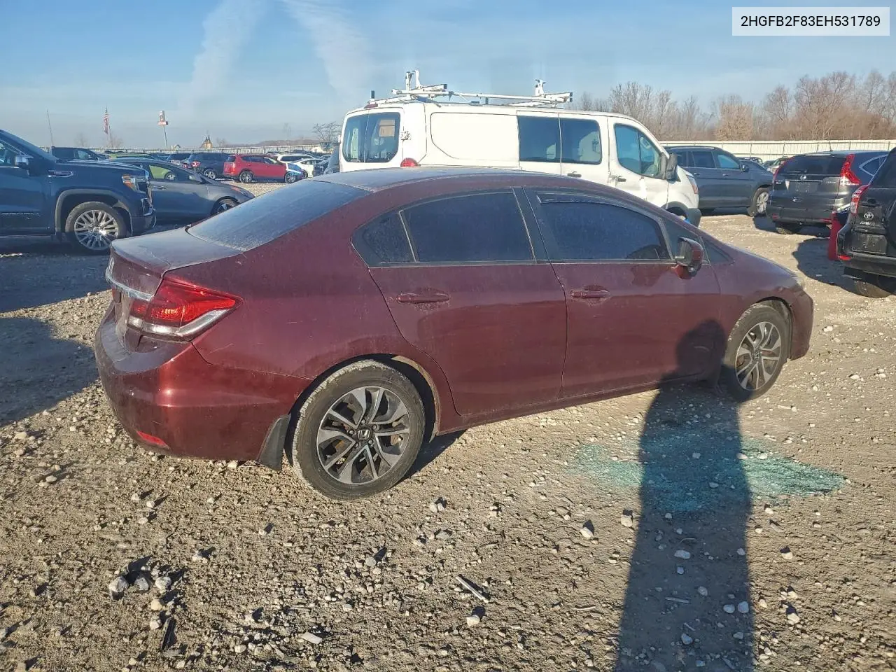 2HGFB2F83EH531789 2014 Honda Civic Ex