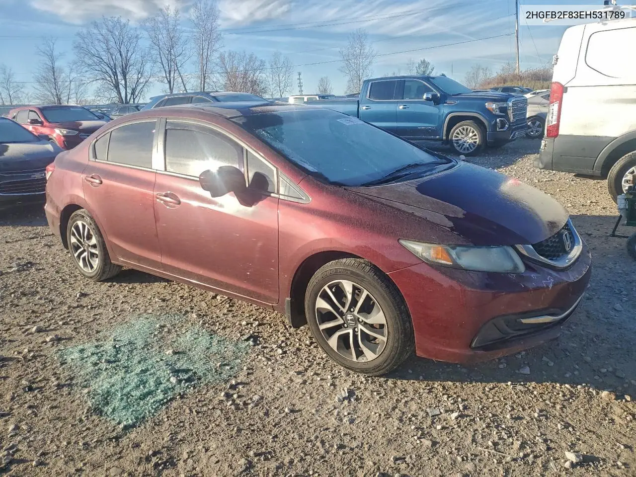 2HGFB2F83EH531789 2014 Honda Civic Ex