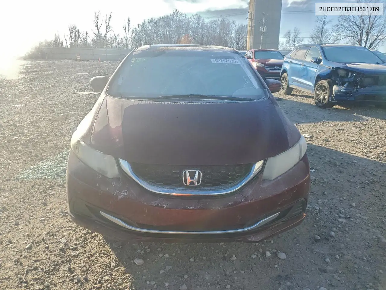 2HGFB2F83EH531789 2014 Honda Civic Ex